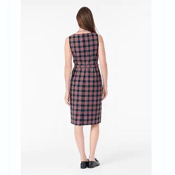 NEW J. Crew Belted Sheath Dress Stewart Tartan Plaid Size 4 - Picture 5 of 5